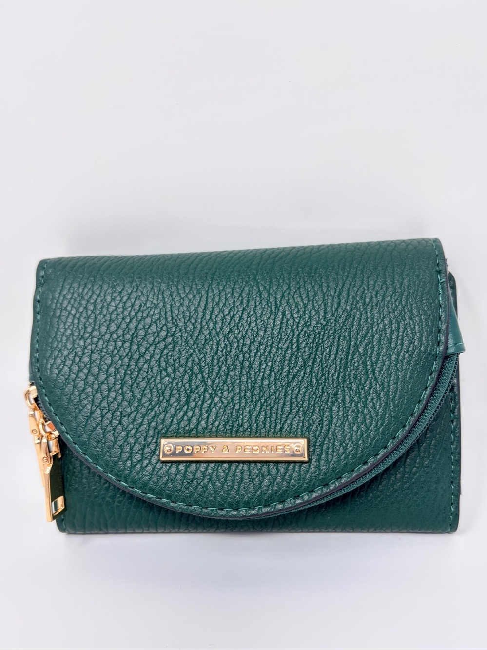 Poppy & Peonies MARGAUX WALLET Heritage Green